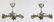 Pair of six-light star shaped ceiling fixtures