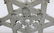 Pair of six-light star shaped ceiling fixtures - 5