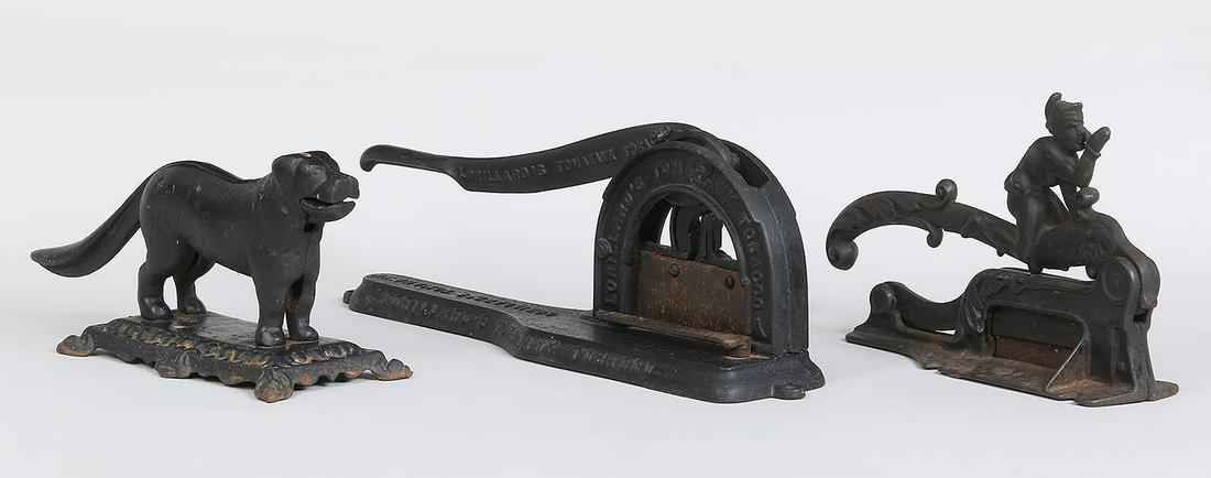 Group of (3) cast iron items (1 of 10)