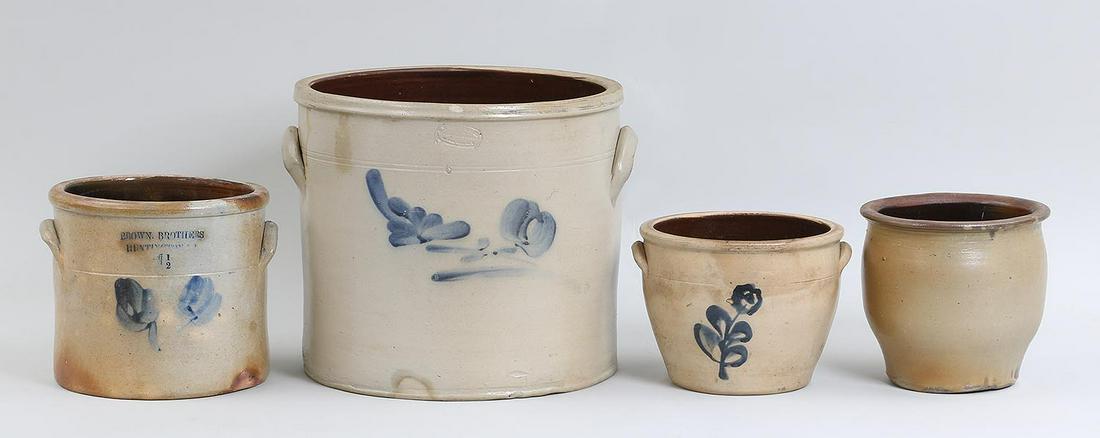 19th century American stoneware crocks (1 of 7)