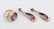 Group of (2) 14k gold, amethyst, and pearl jewelry