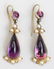 Group of (2) 14k gold, amethyst, and pearl jewelry - 2