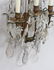 Pair of three light gilt bronze crystal sconces - 6