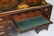 Mahogany campaign style drafting desk - 2