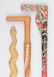 Group of (3) carved wood Folk Art canes