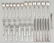 Sterling silver flatware service for six