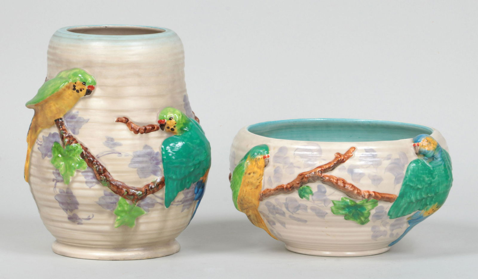 Group of (2) Clarice Cliff porcelain items (1 of 8)