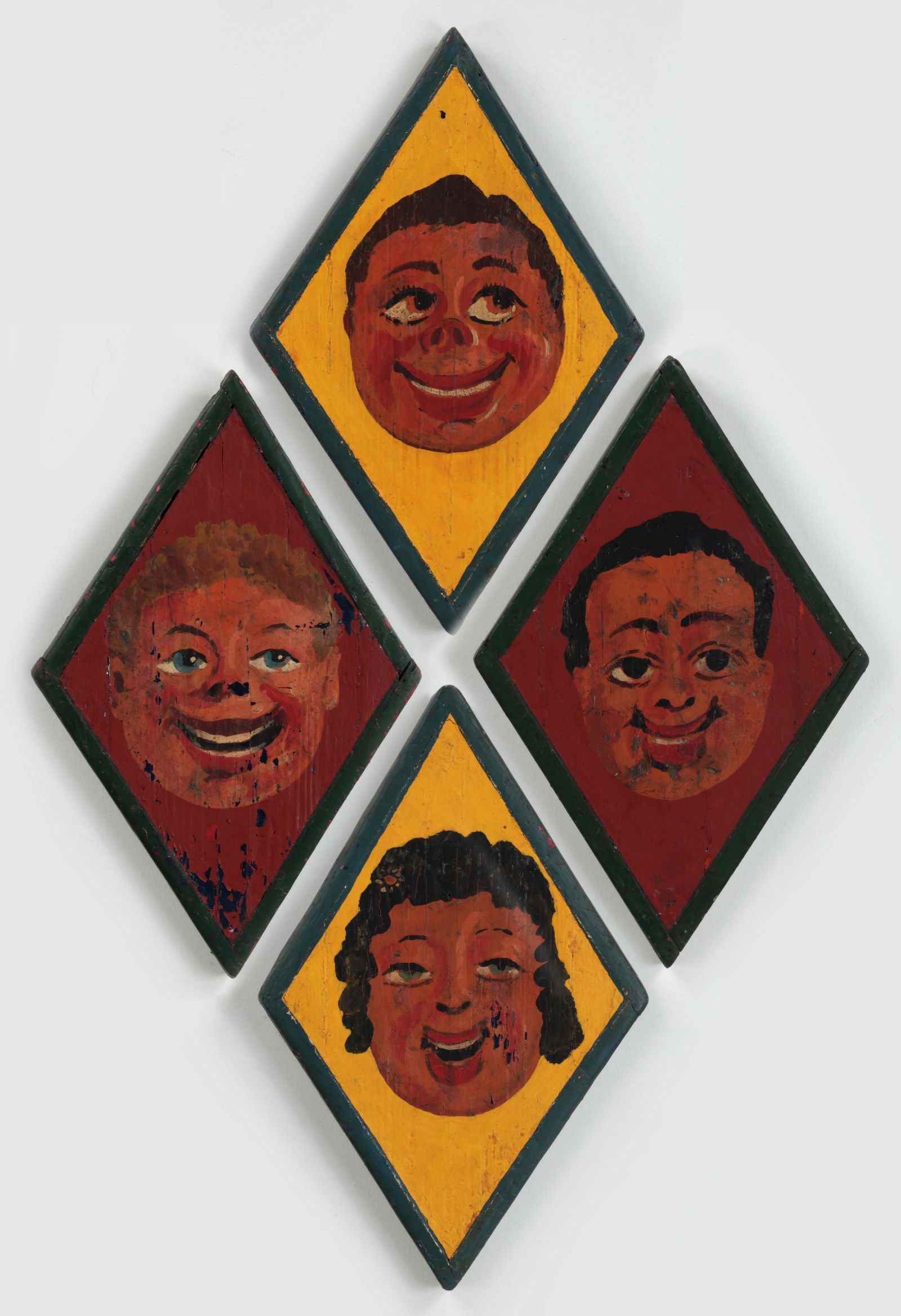 Set of (4) carved and hand painted carnival signs (1 of 9)