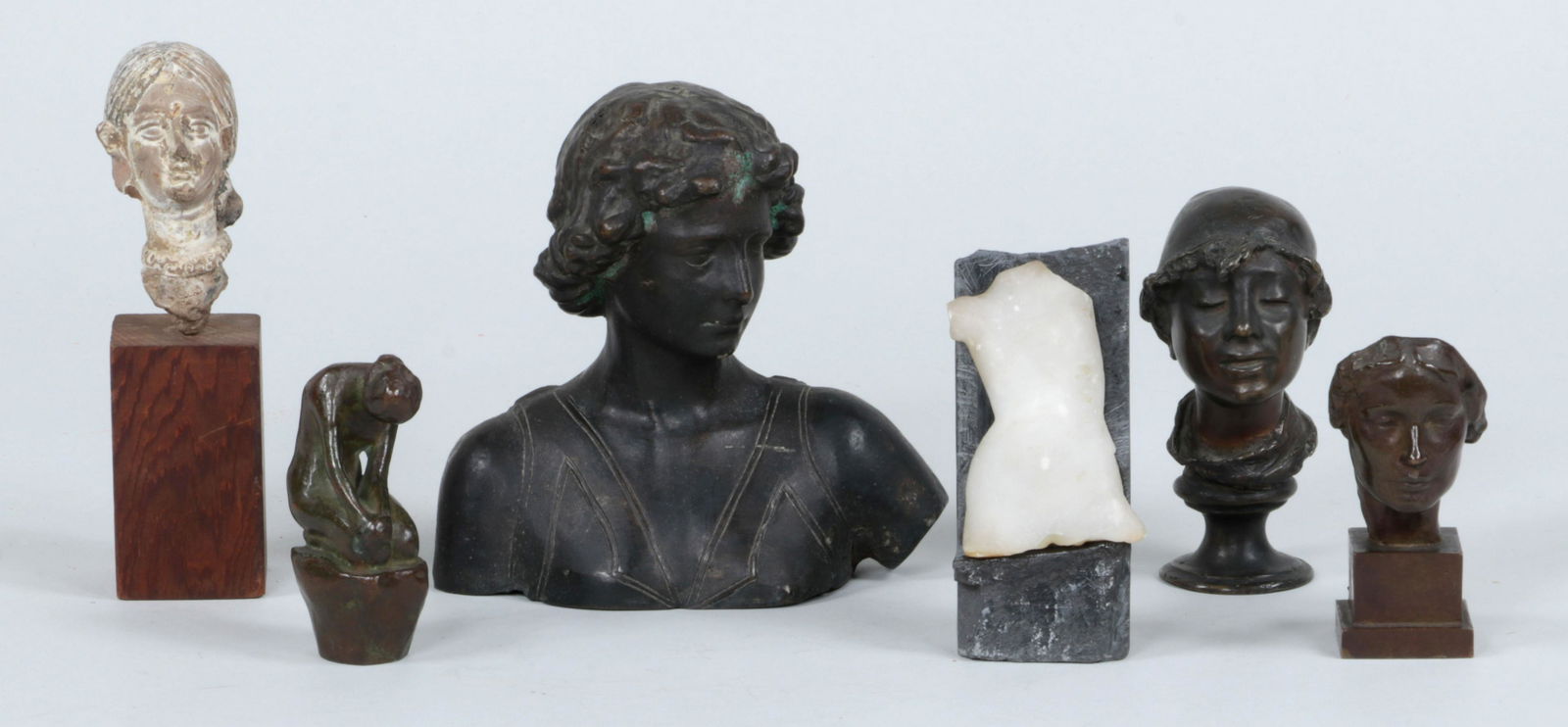 Group of (6) figurative sculptures (1 of 9)