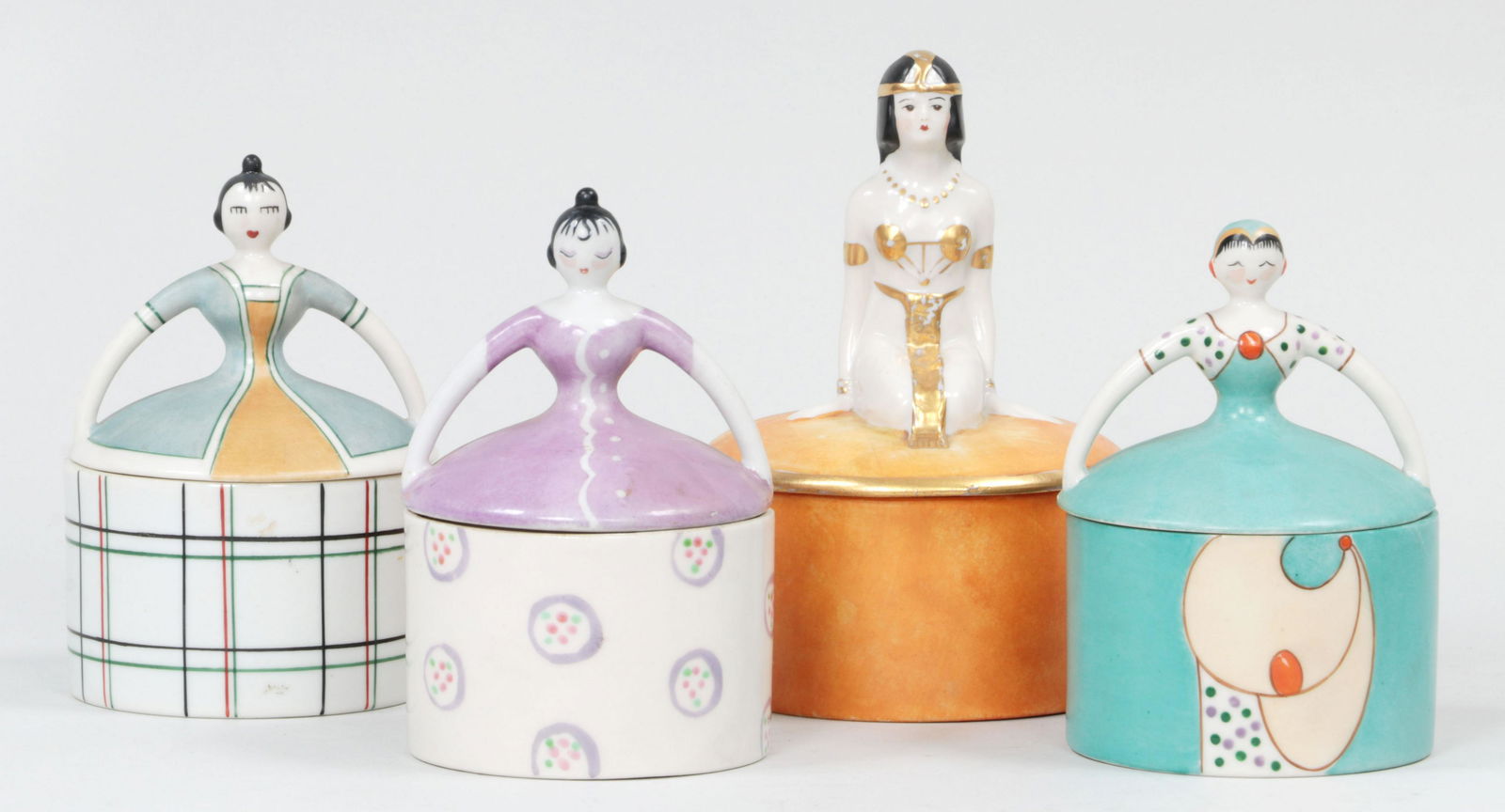 Group of (4) Fulper dresser boxes (1 of 6)