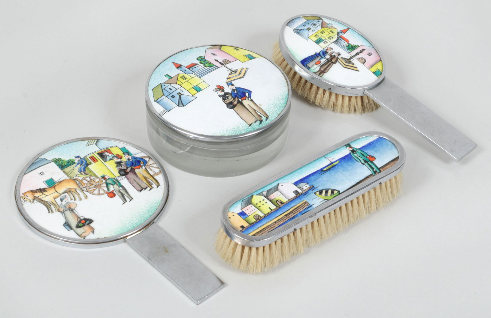 Set of (4) Austrian dresser items (1 of 7)