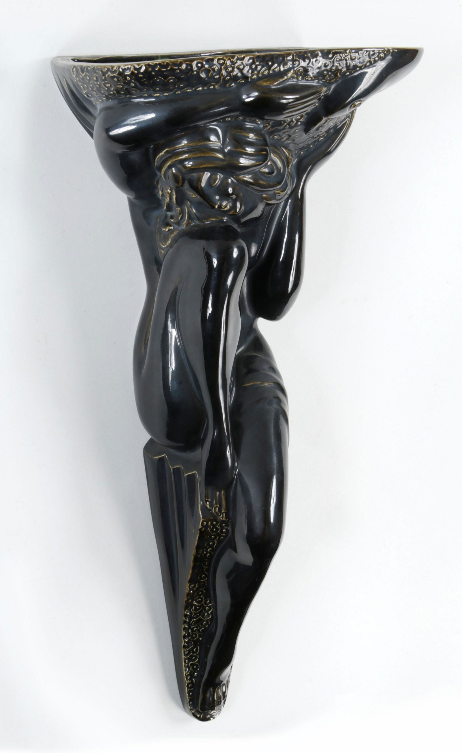 German Art Deco porcelain wall pocket (1 of 8)