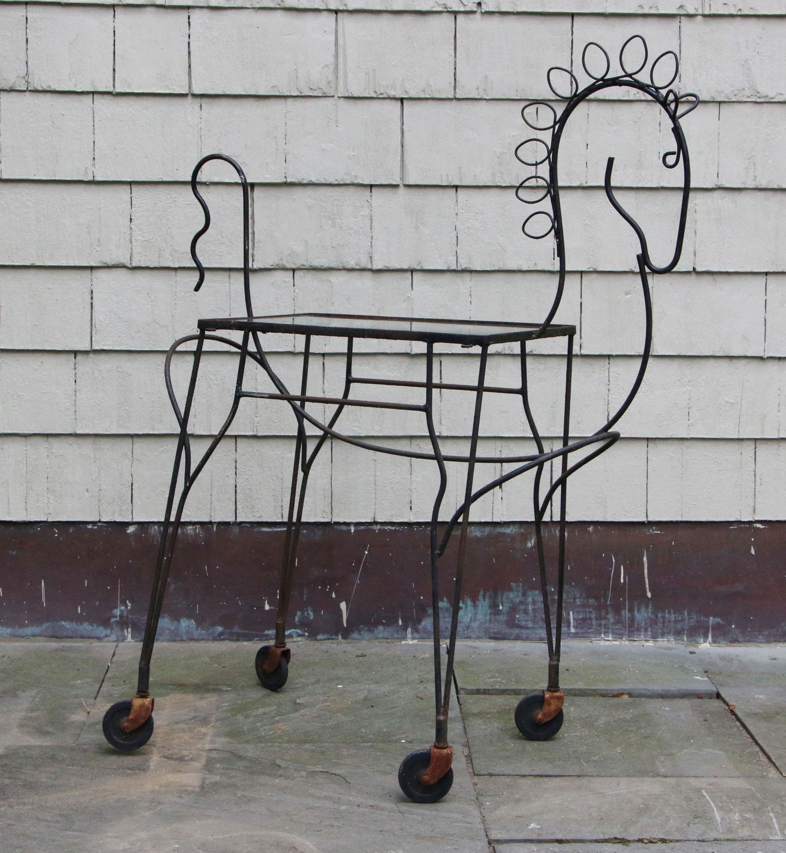 John Risley wire horse bar cart (1 of 5)