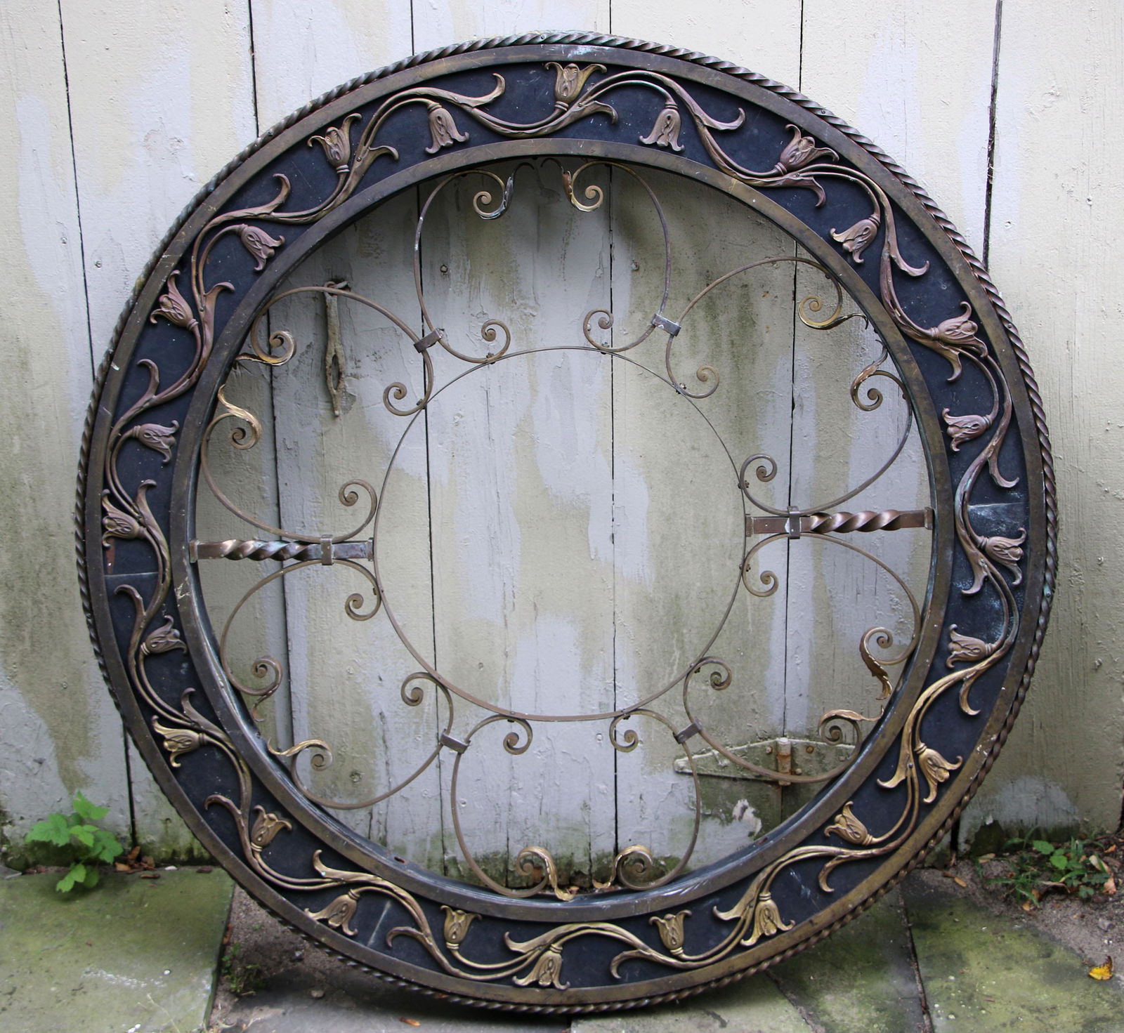 Brass and bronze ceiling medallion (1 of 7)