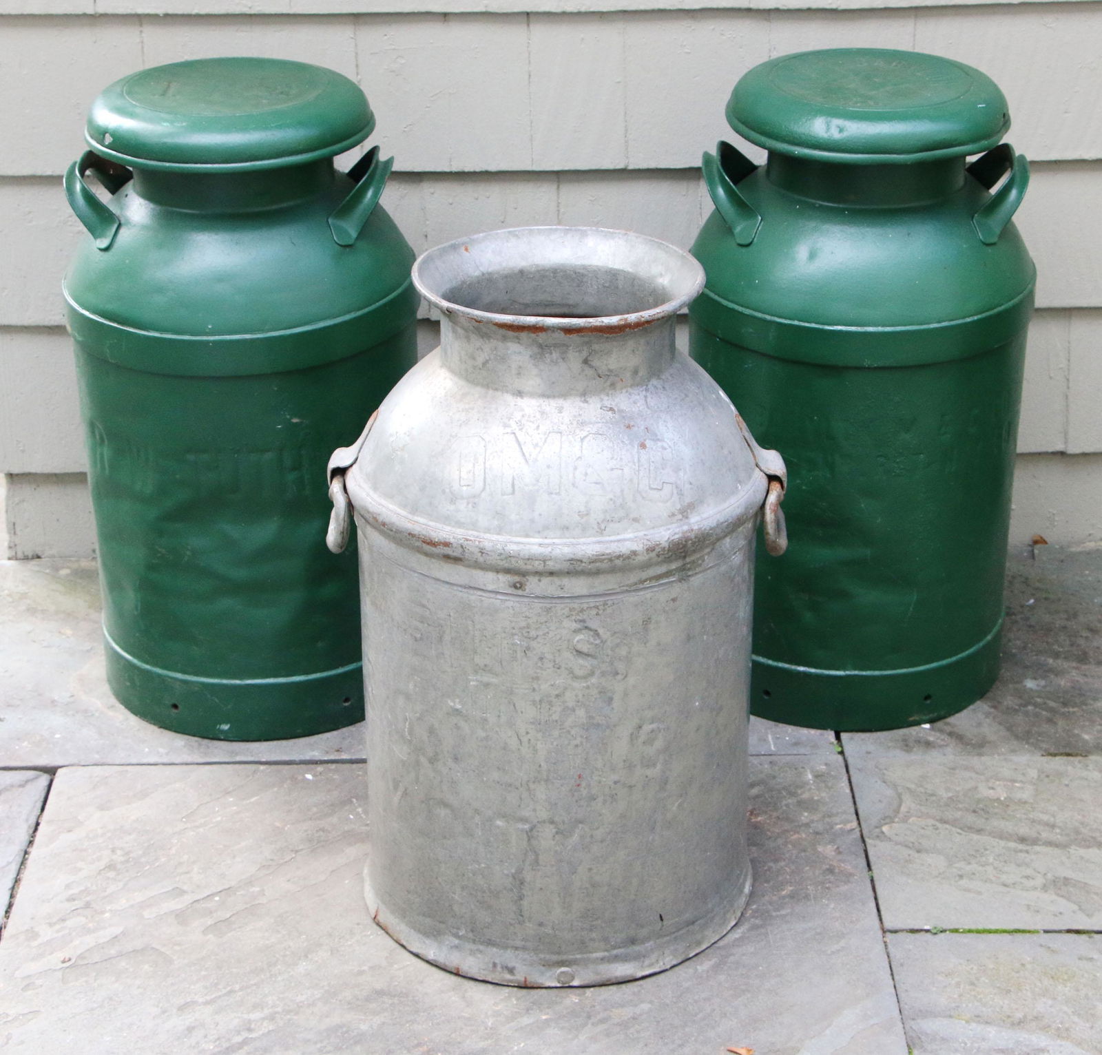 Group of (3) milk cans (1 of 4)
