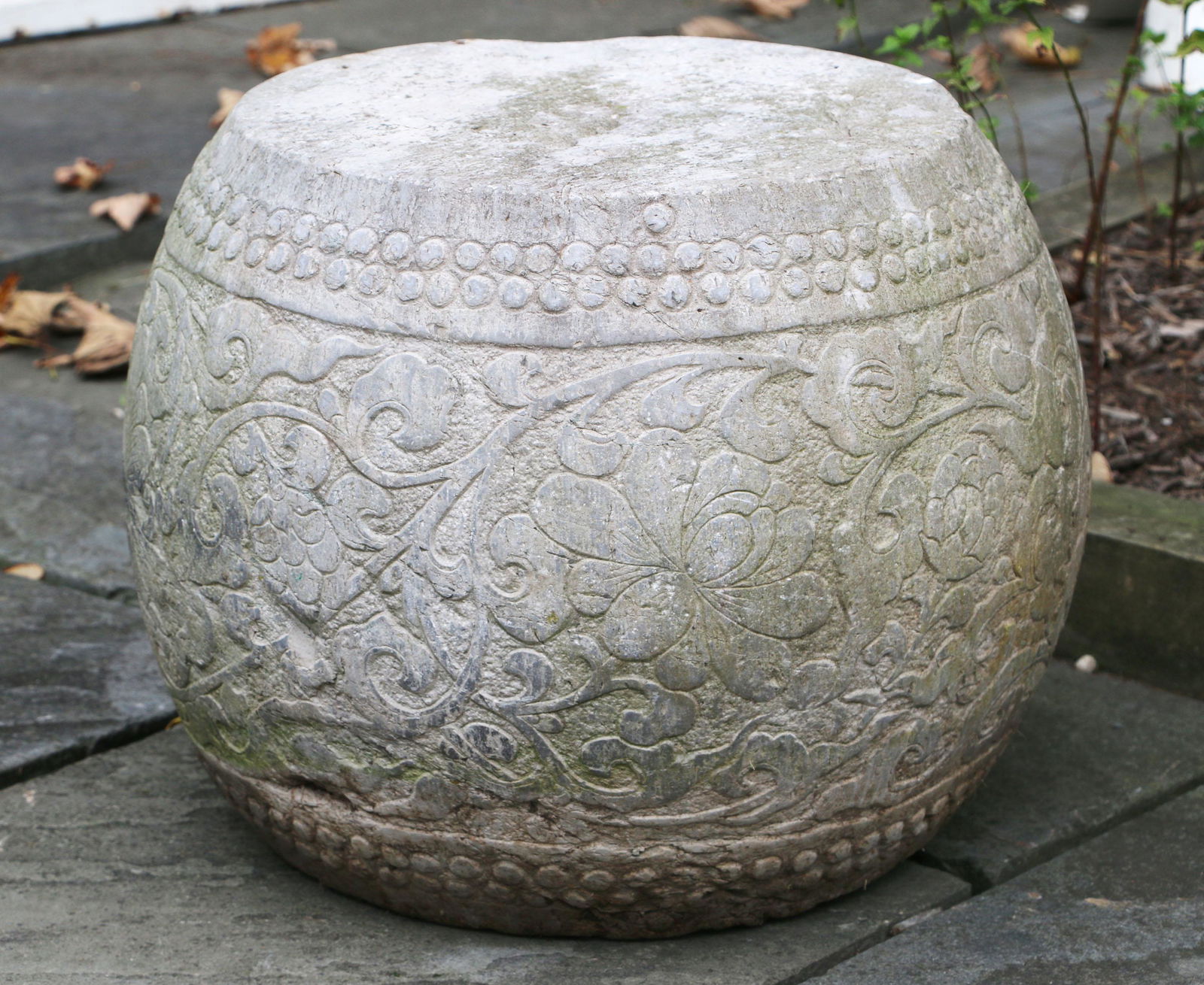 Chinese marble garden seat (1 of 4)