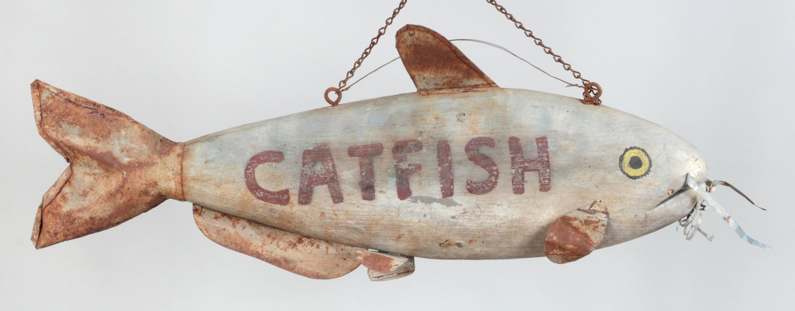 ''Catfish'' Folk Art fish trade sign (1 of 4)