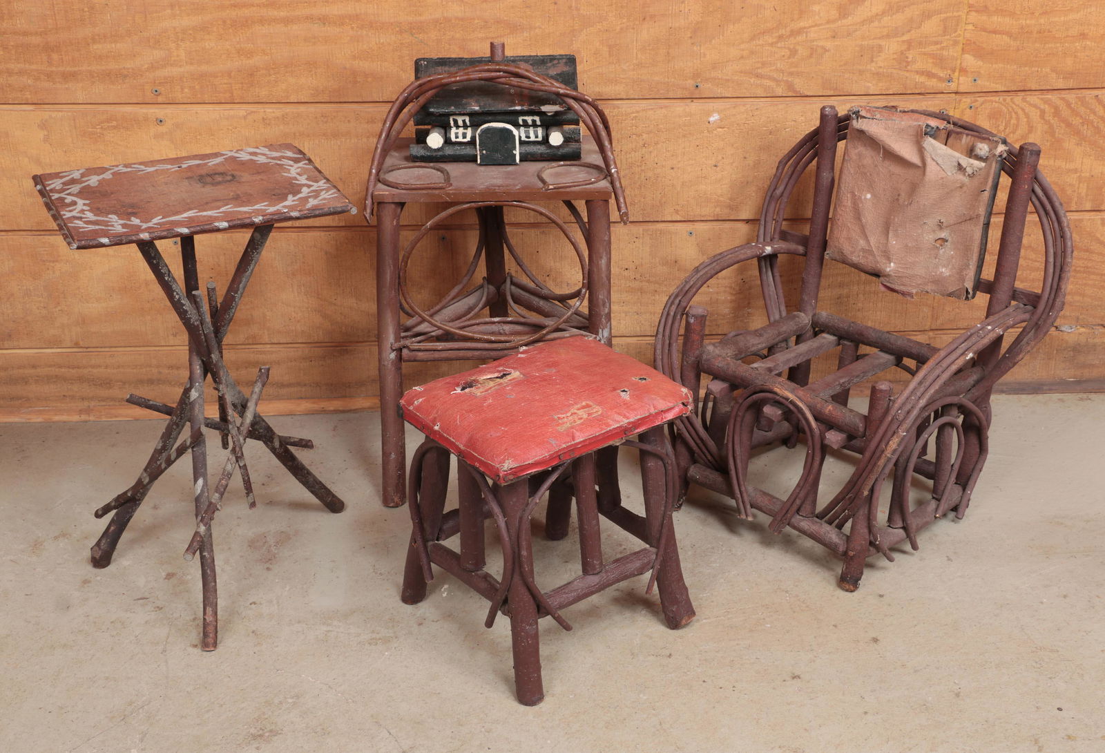 Group of (4) Adirondack furniture items (1 of 5)
