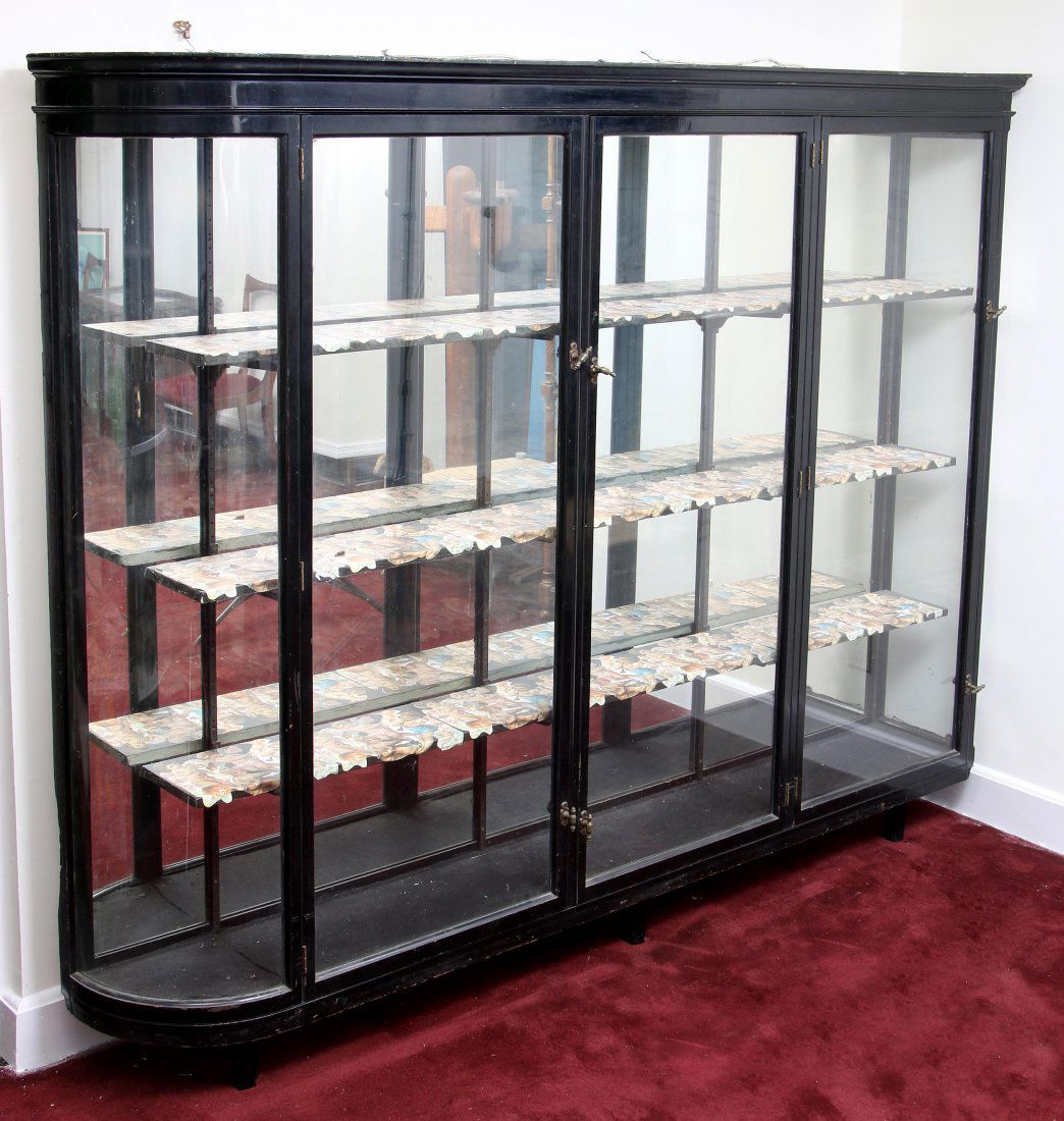 Large 19th/20th century wood and glass showcase (1 of 4)