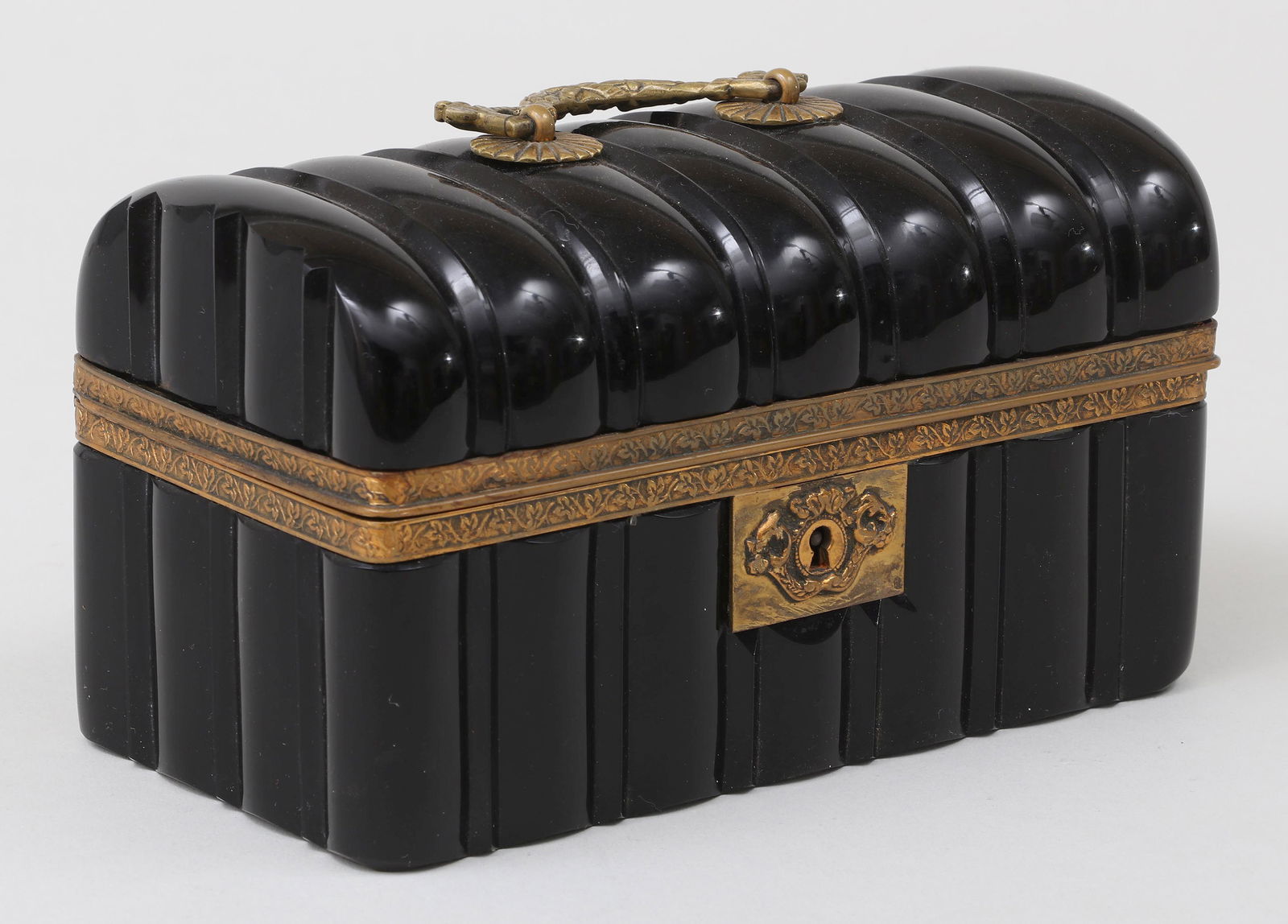 French black glass jewelry casket (1 of 7)