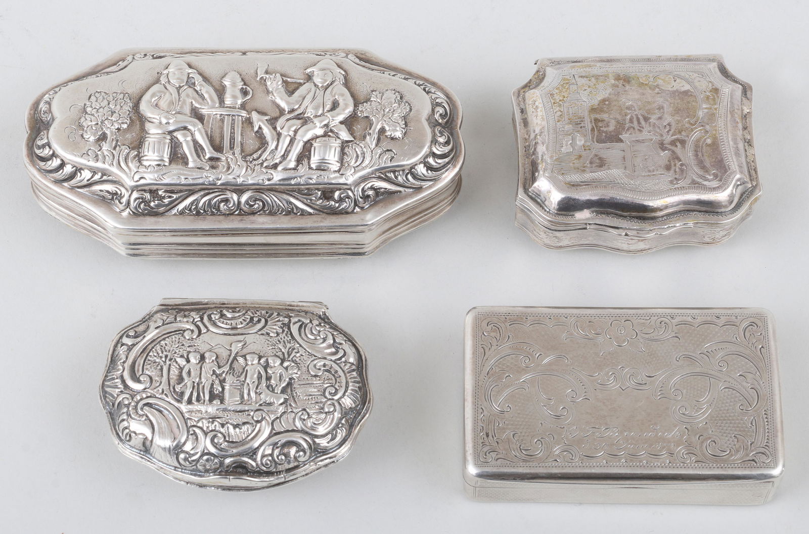 18th-19th century Continental silver boxes (1 of 19)