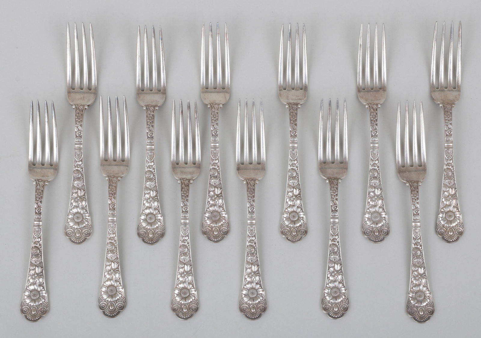 19th century Gorham sterling silver dining forks (1 of 4)