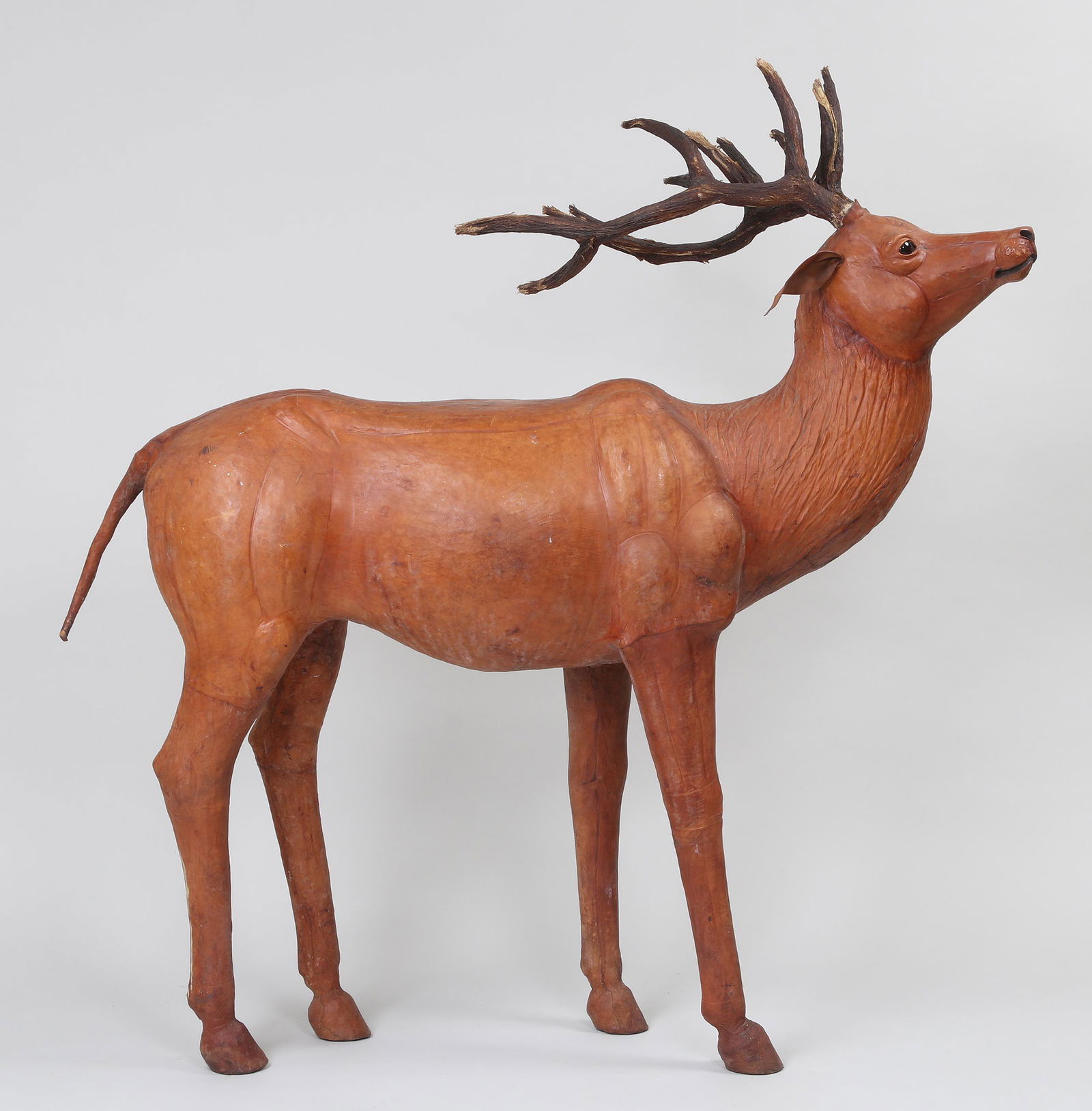 Life-size leather-wrapped stag (1 of 11)