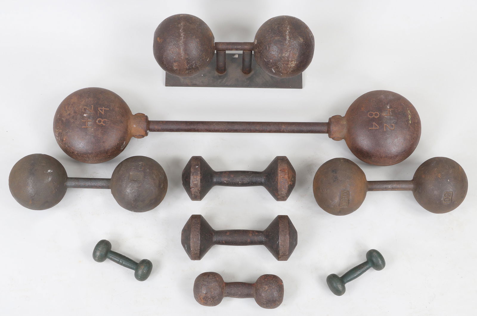 Early 20th century exercise weights (1 of 6)