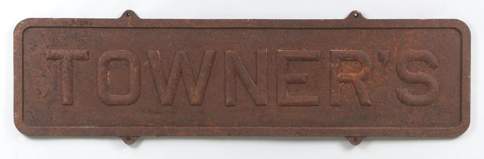 Large cast iron  sign (1 of 4)