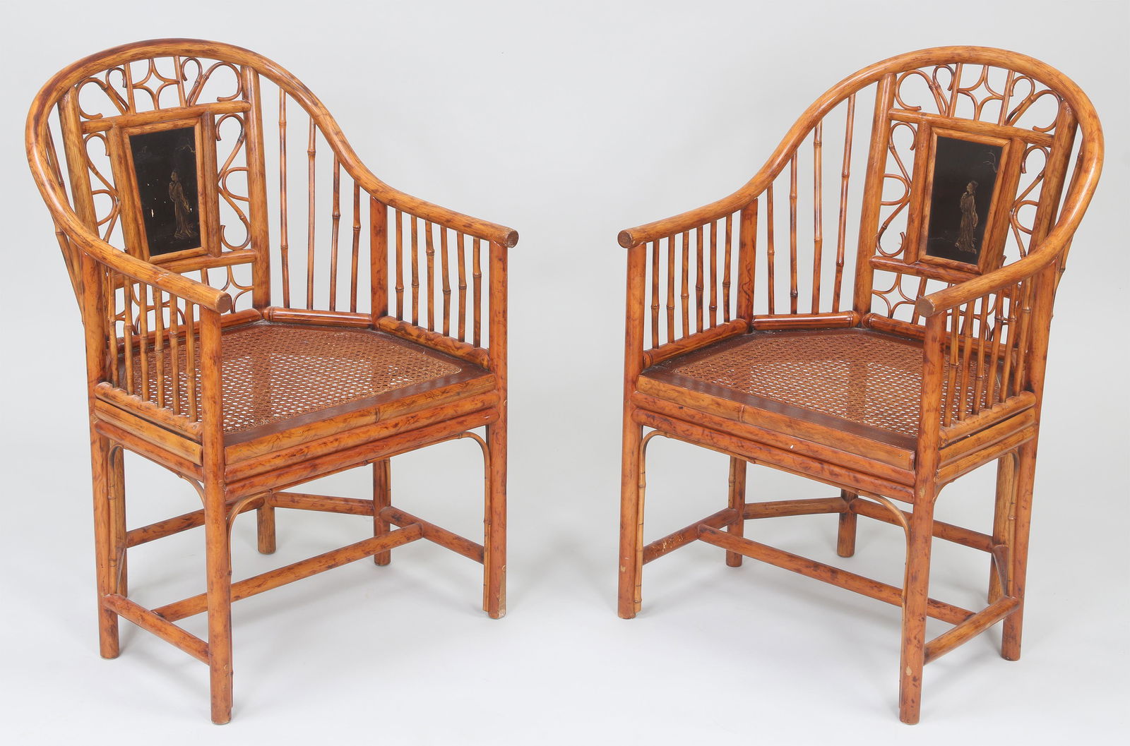 Pair of Maitland bamboo armchairs (1 of 10)