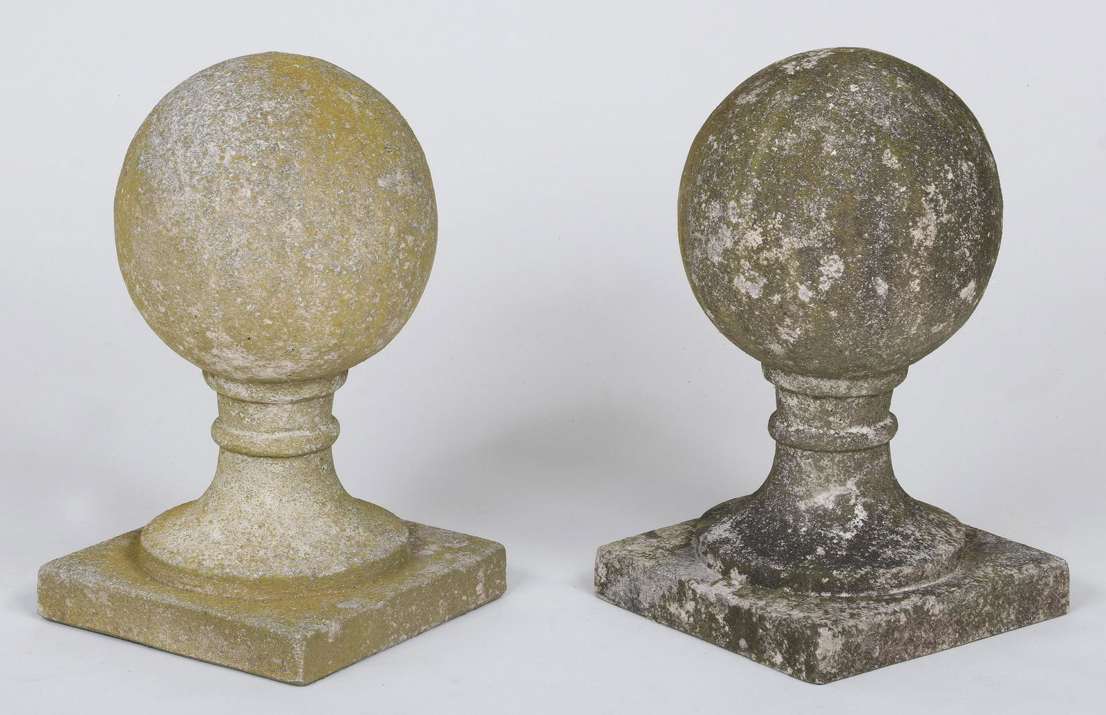 Pair cast stone garden finials (1 of 4)