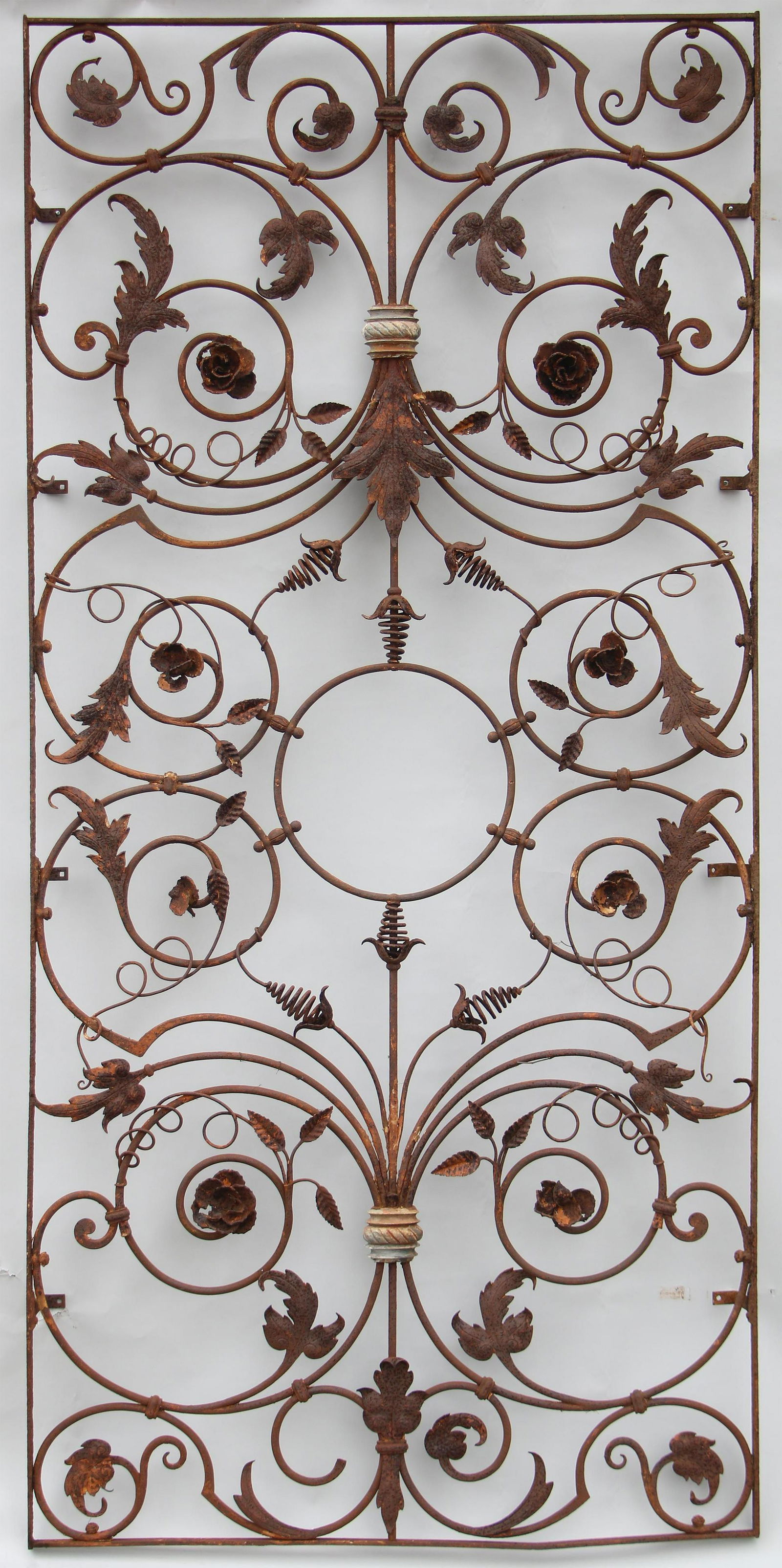 Large wrought iron trellis panel (1 of 10)