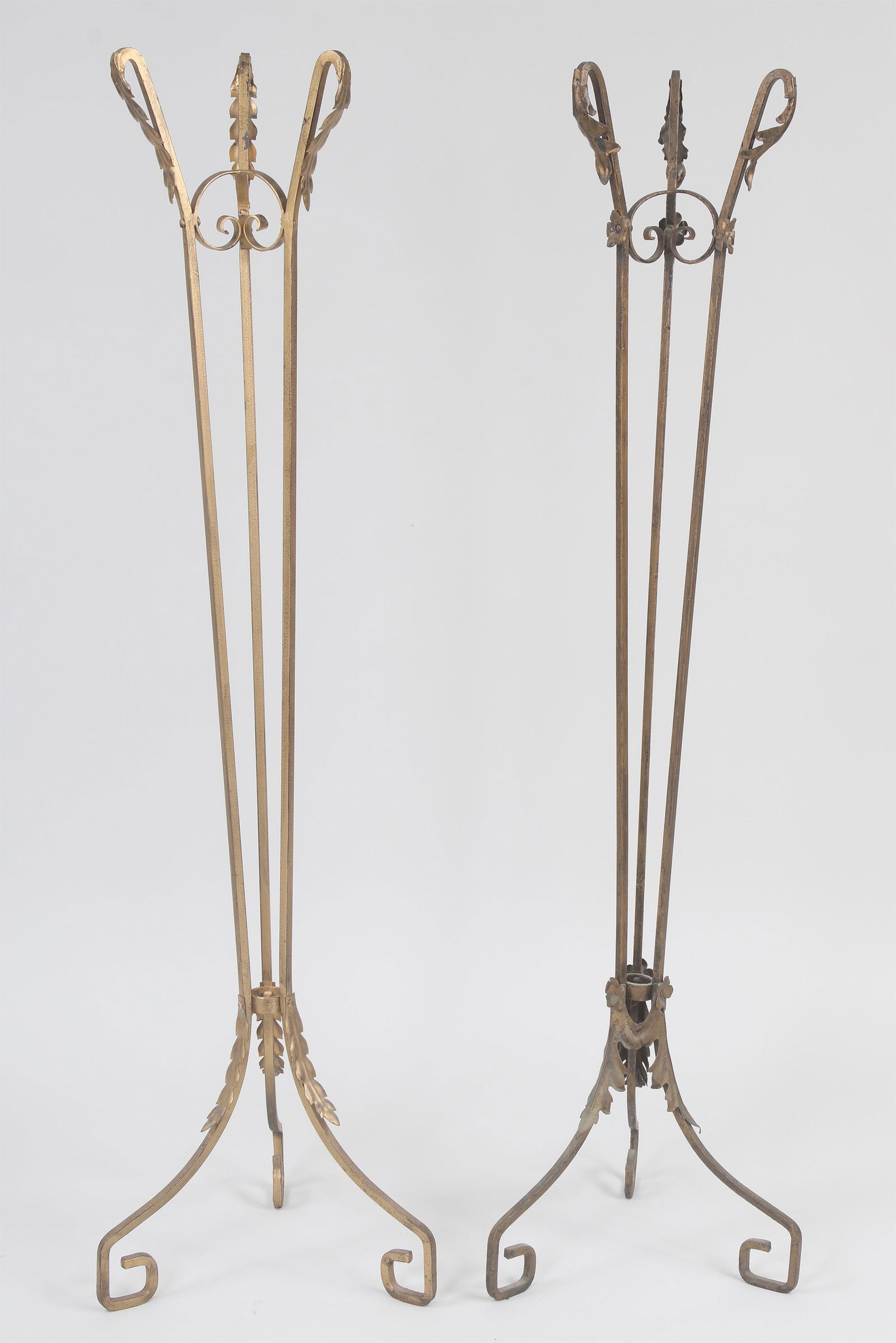 Assembled pair of iron plant stands (1 of 5)