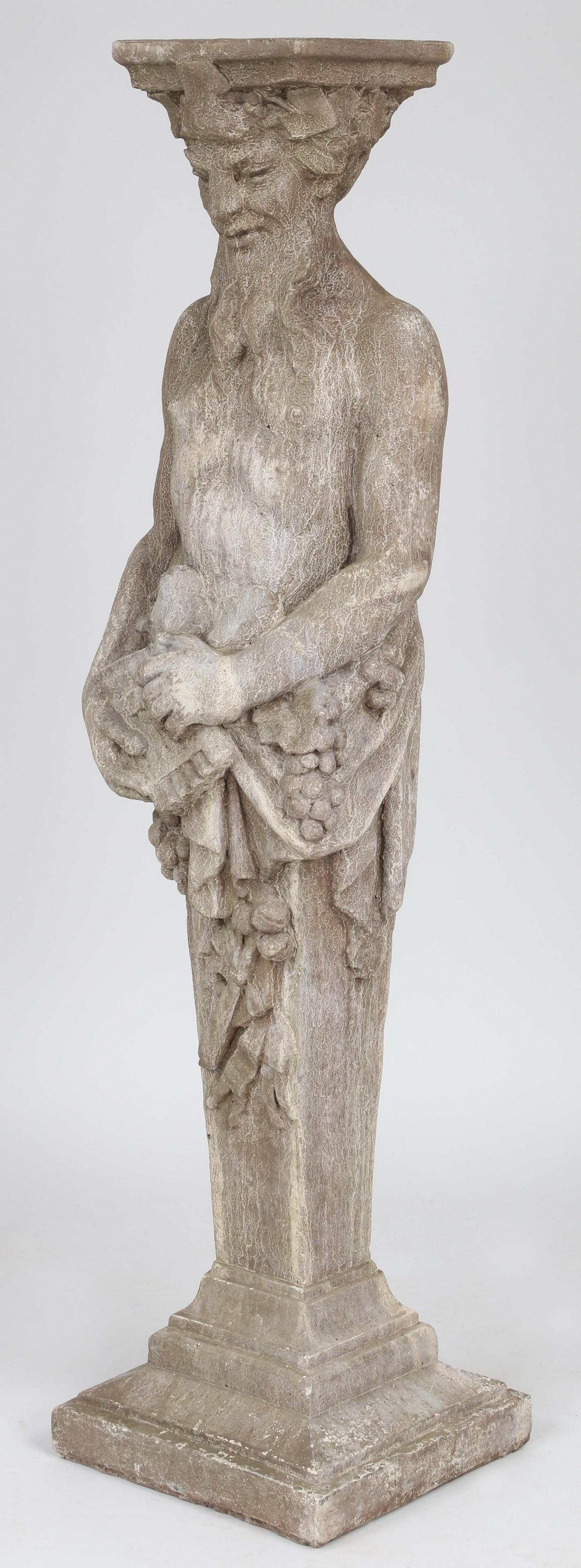 Cast stone Bacchus term figure (1 of 7)