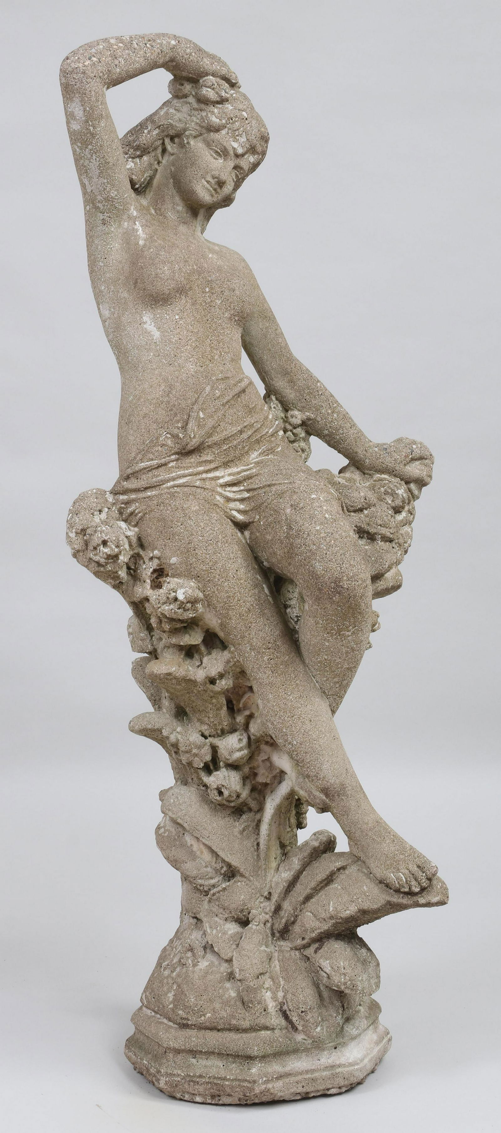 Cast stone garden statue (1 of 6)