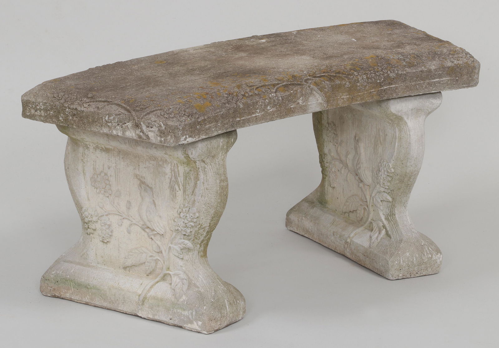 Children's cast cement garden bench (1 of 6)