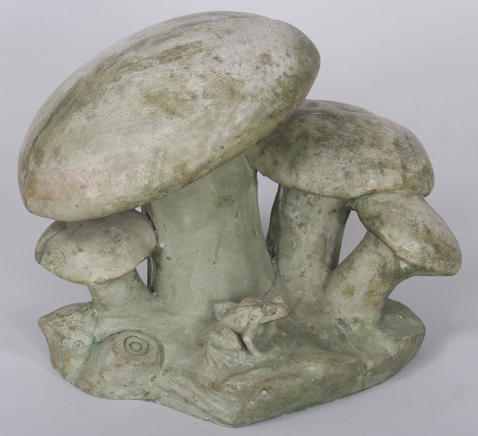 Cast cement mushroom group (1 of 6)