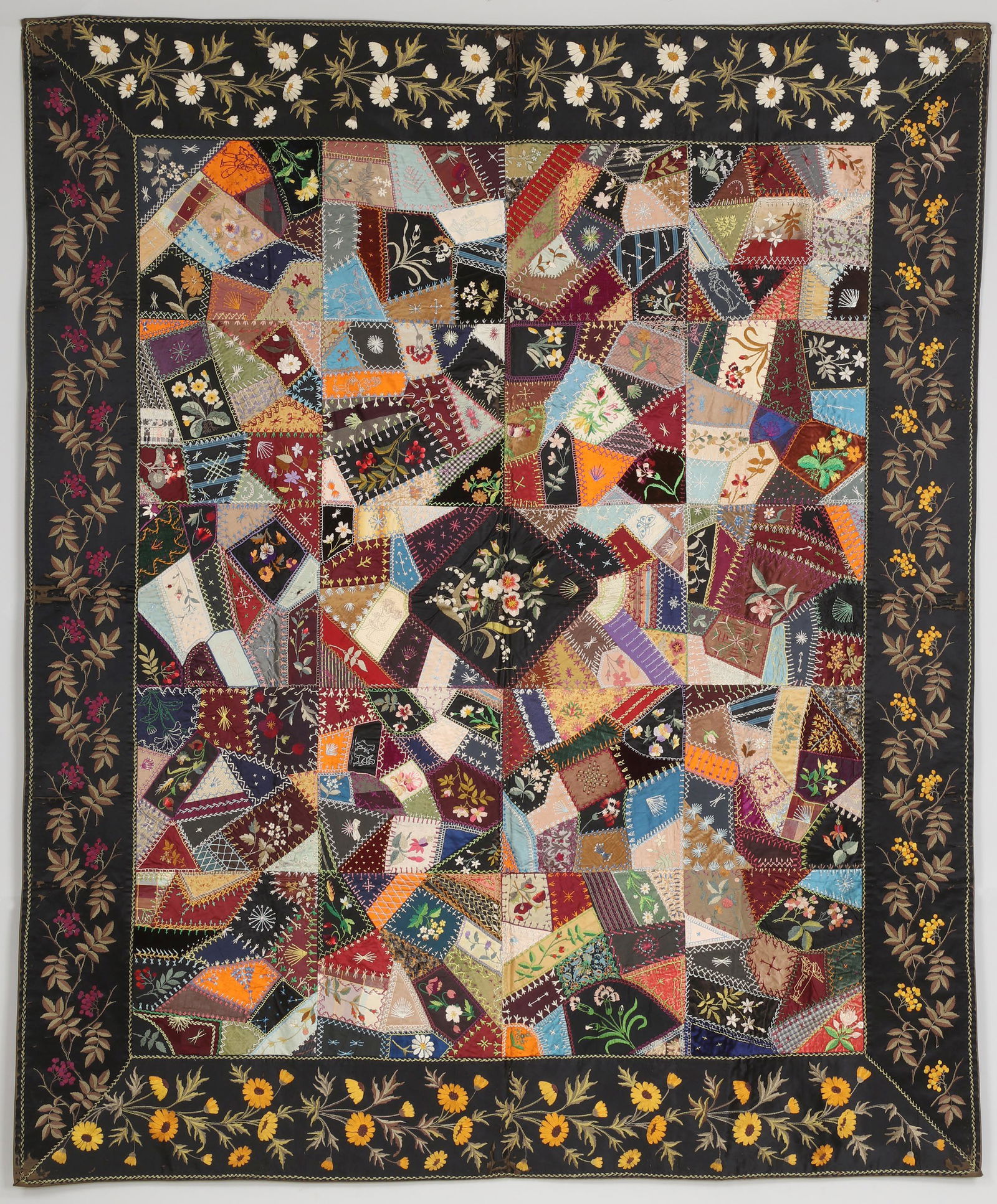Contained Crazy Center Diamond Medallion quilt (1 of 8)