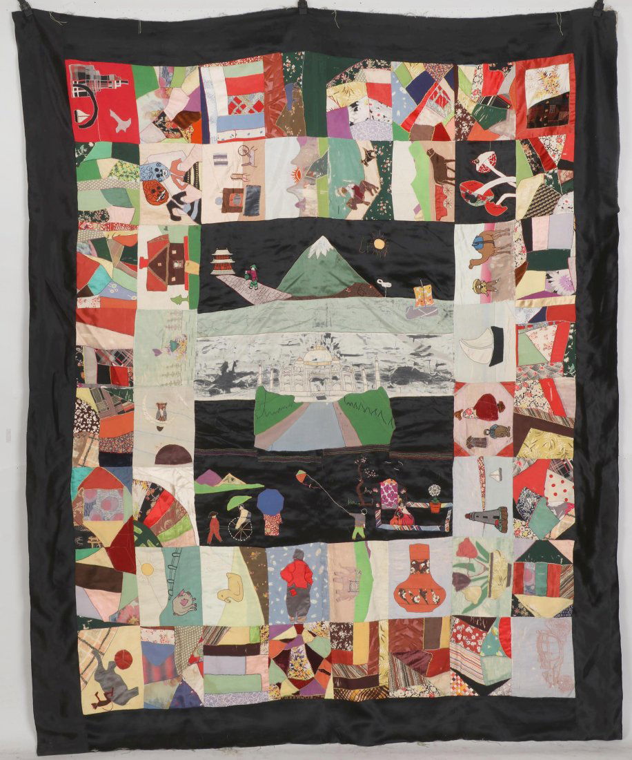 Rare African American World Geography pictorial quilt (1 of 11)