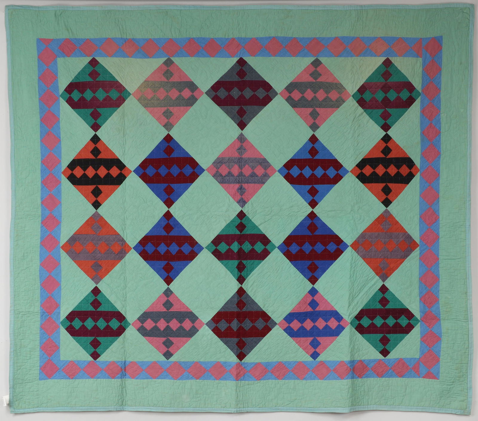 Amish Jacob's Ladder on Point quilt (1 of 10)