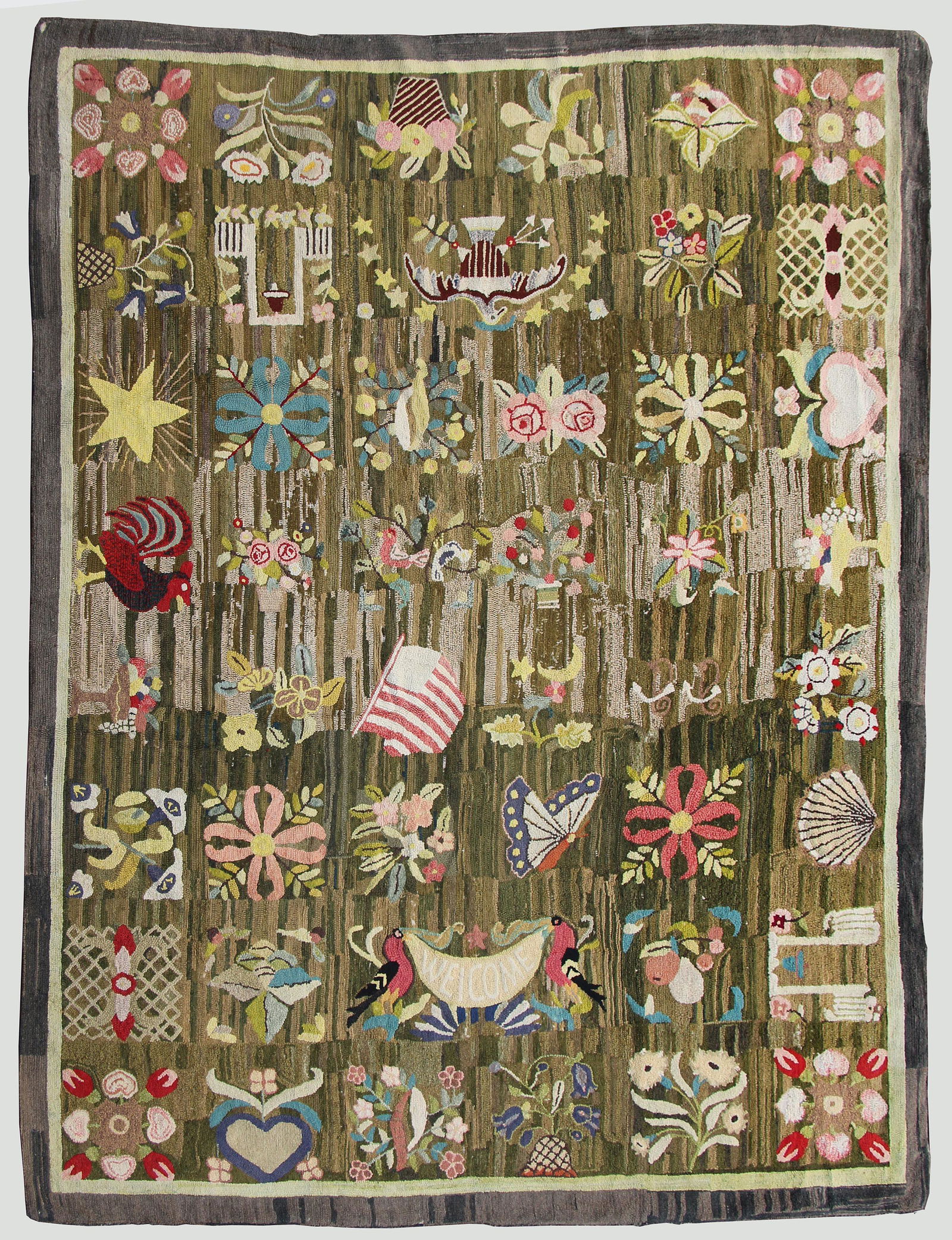 Patriotic Album room size hooked rug (1 of 14)