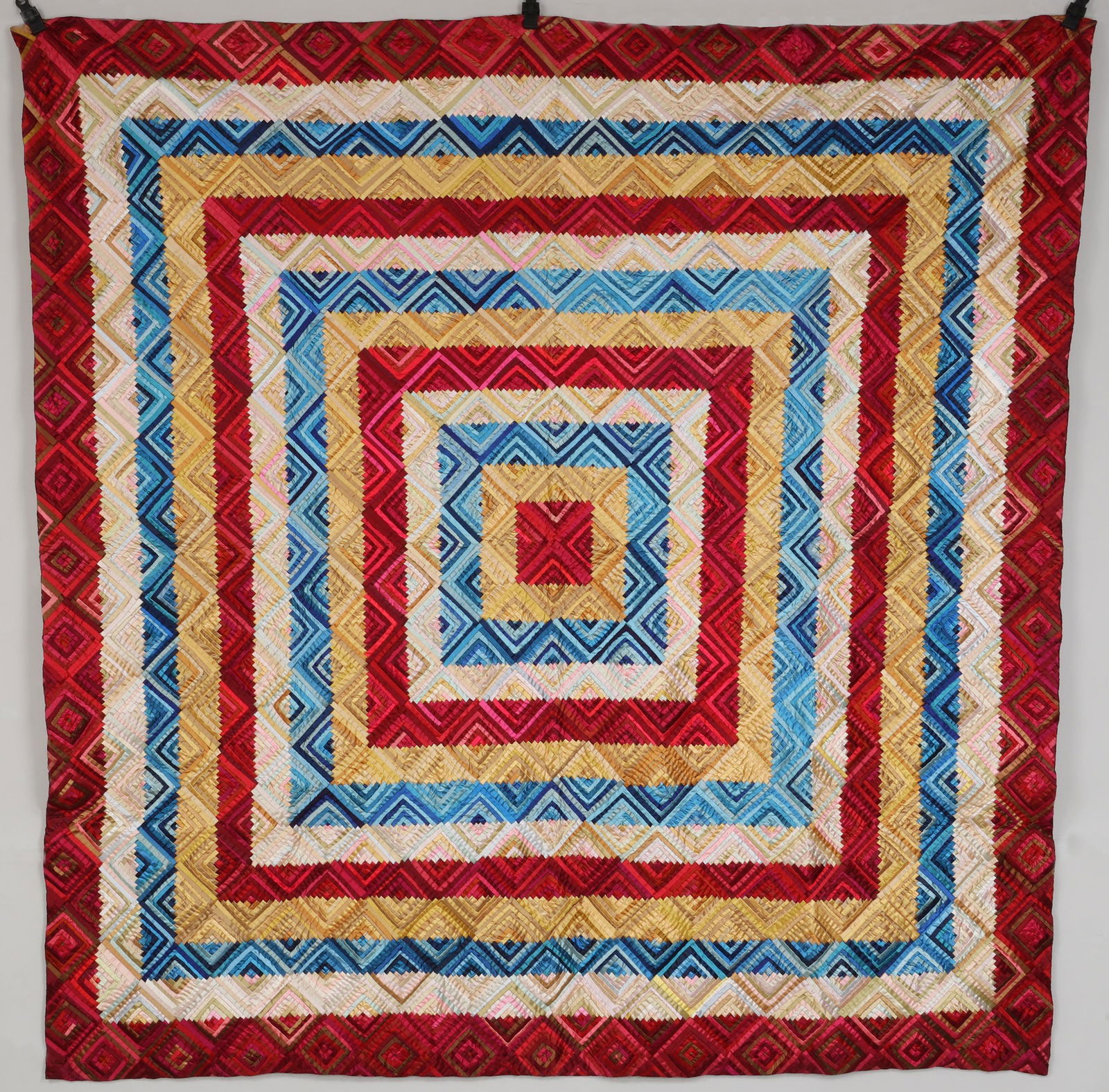 Trip Around the world Log Cabin quilt (1 of 7)