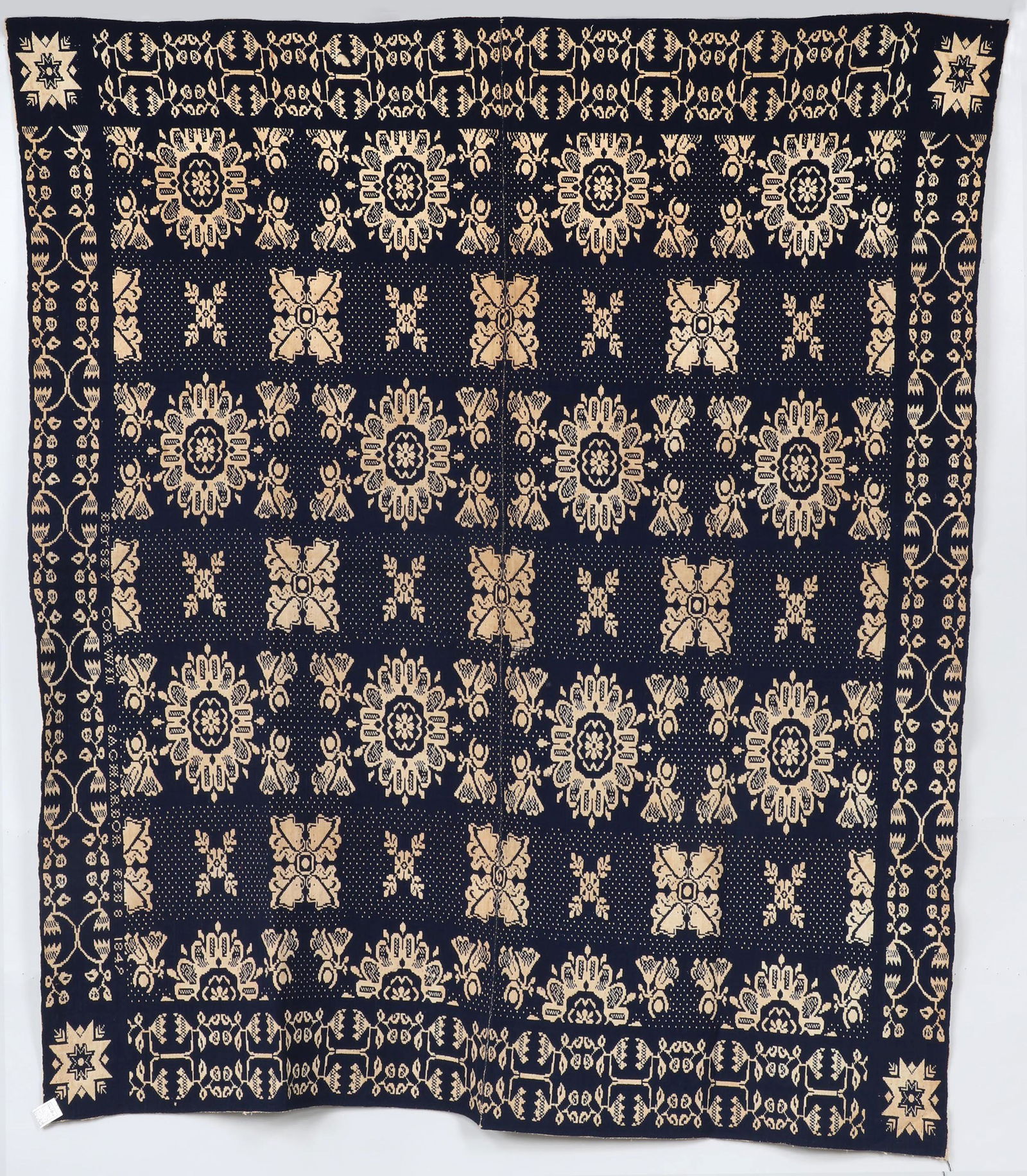 Sag Harbor, New York jacquard coverlet (1 of 9)