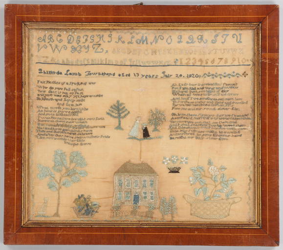 Rare Vermont needlework sampler (0348) on May 21, 2022 South Bay