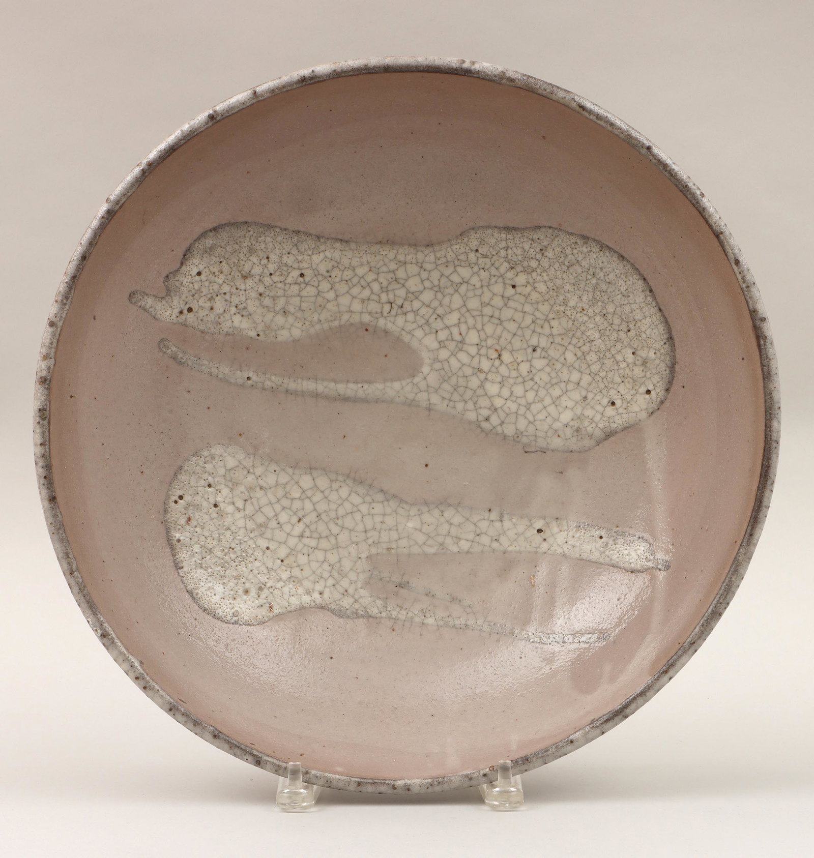 PAUL CHALEFF: PAUL CHALEFF (American, b. 1947), large bowl, 1978, glazed stoneware, signed and dated to underside along with chop stamp. 3-1/2''h, 15''dia.