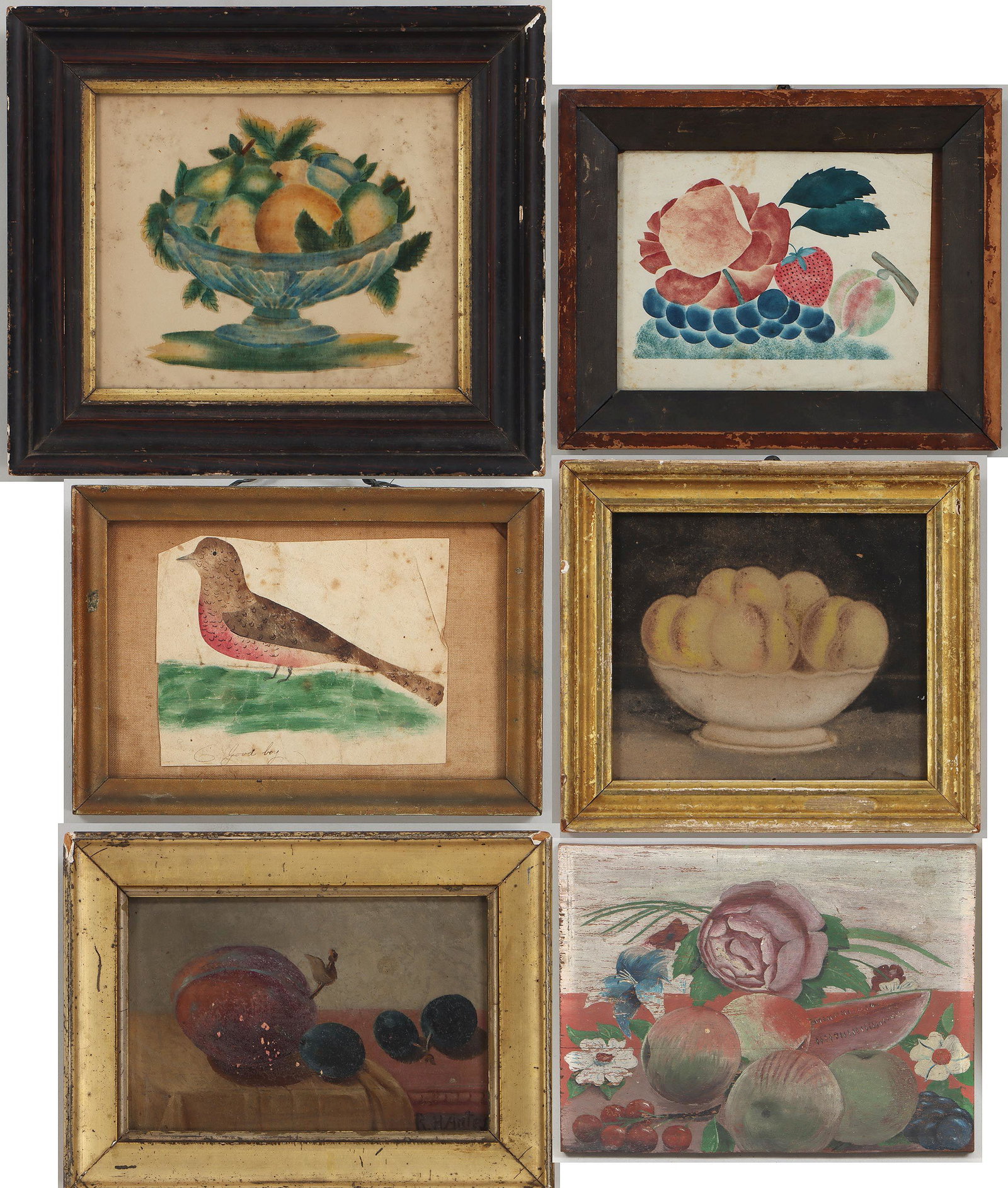 19C American folk art theorems and still lifes (1 of 16)
