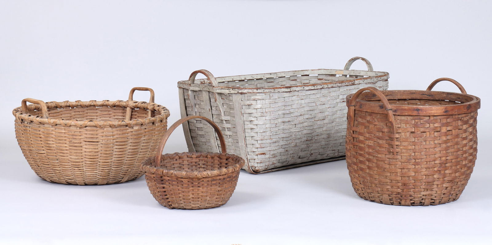 Group of (4) Splint Gathering Baskets (1 of 9)
