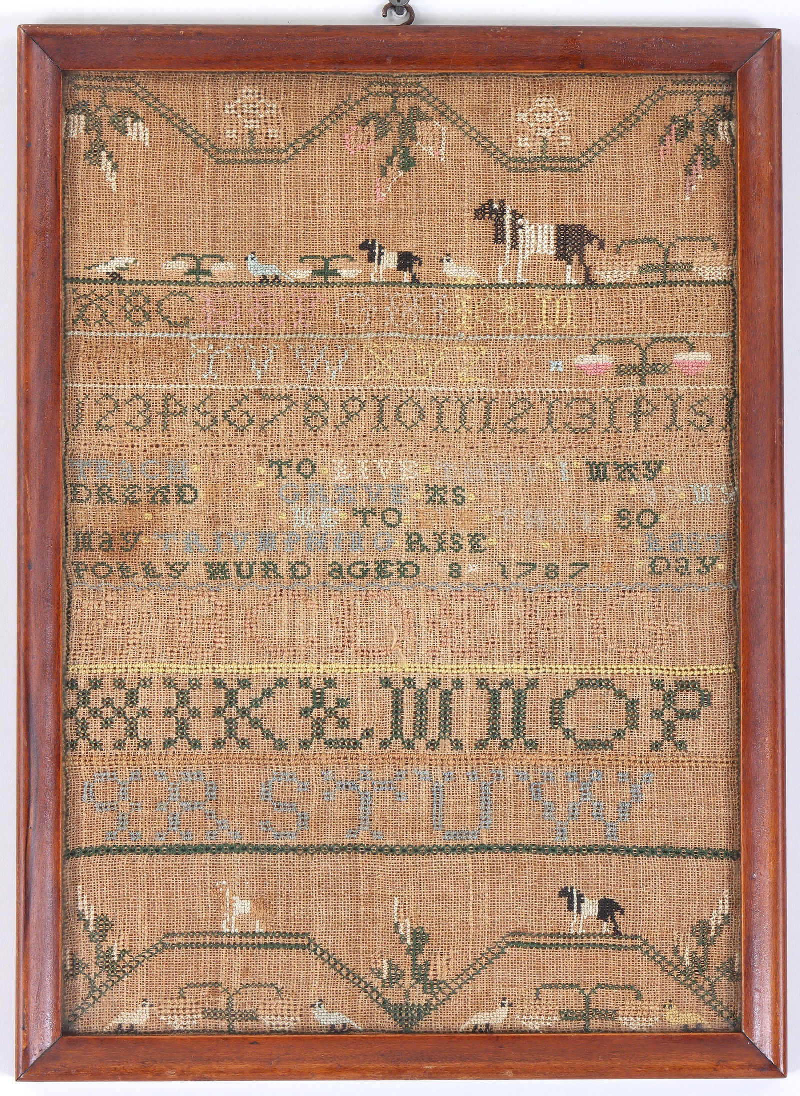 Early American Needlework Sampler (1 of 5)