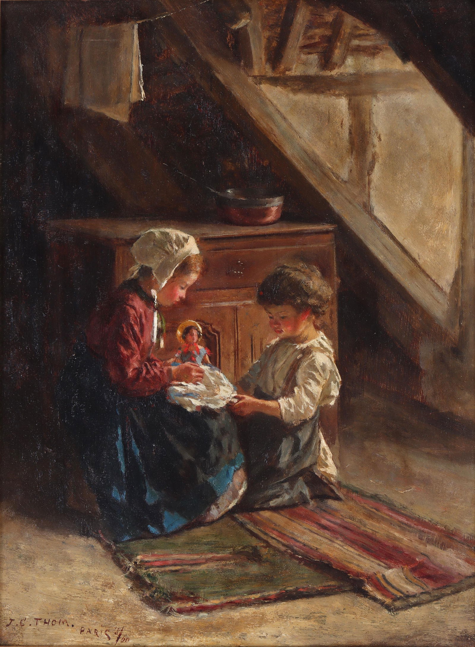 James Crawford Thom (American 1835-1898), Oil on Panel (1 of 7)