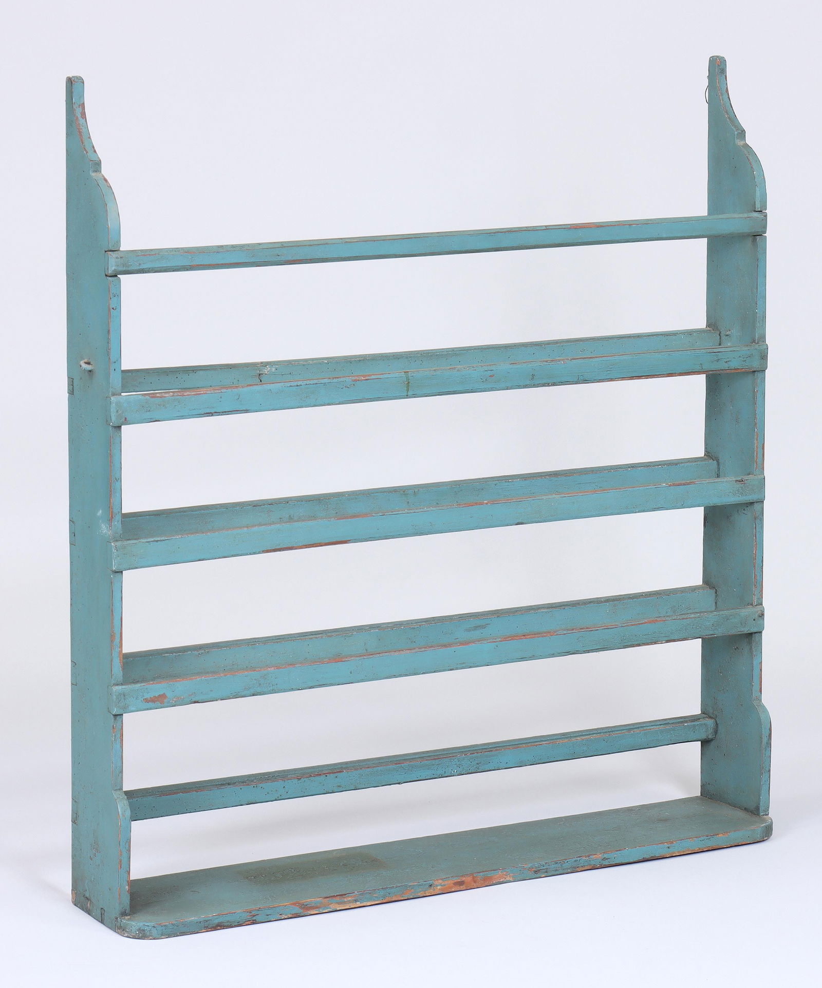 19th Century American Blue-painted Plate Rack (1 of 8)